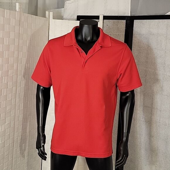 GRAND SLAM PERFORMANCE 3-BUTTON PLACKET WITH COLLAR MEN'S GOLD SHIRT G1 - Picture 2 of 15